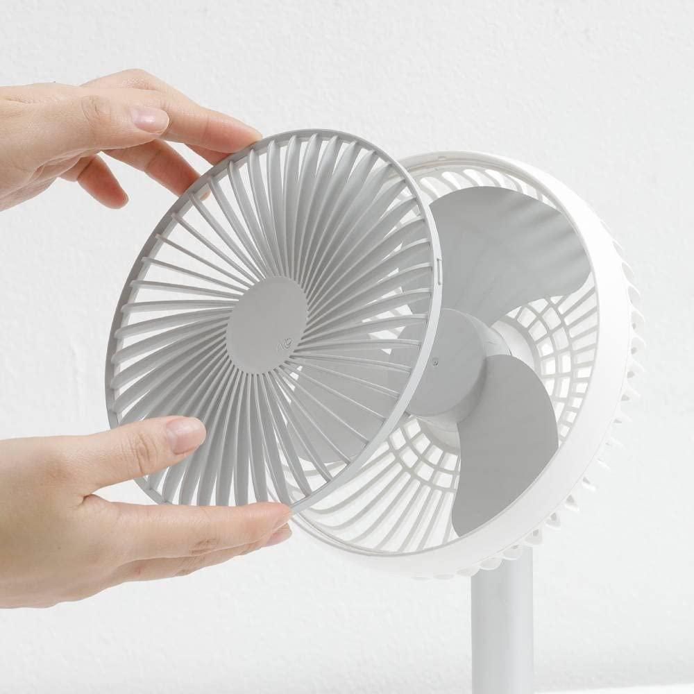 Portable Rechargeable Pedestal Fan with Adjustable Height