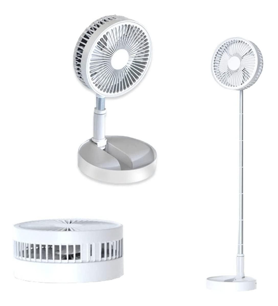 Portable Rechargeable Pedestal Fan with Adjustable Height